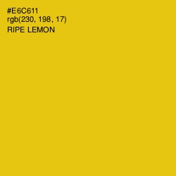 #E6C611 - Ripe Lemon Color Image
